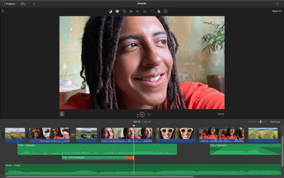 Hiệu ứng và chỉnh sửa trong iMovie cho Mac. (Ảnh: Mac App Store)