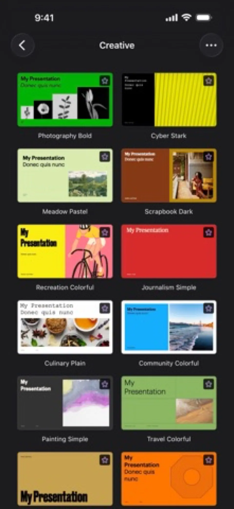 Chủ đề và bố cục slide của Keynote. (Ảnh: Mac App Store)