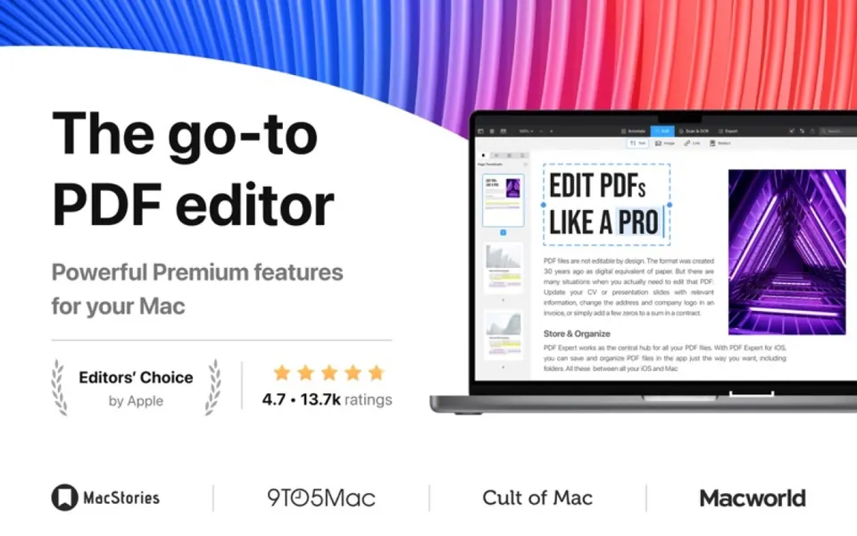 Đọc và ghi chú PDF trong PDF Expert trên Mac. (Ảnh: Mac App Store)