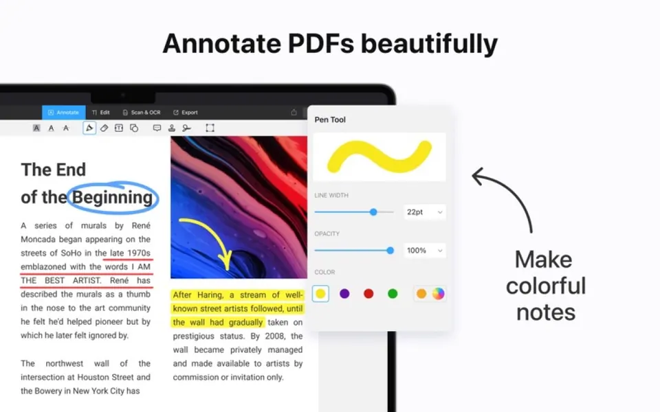 Sửa nội dung PDF trong PDF Expert trên Mac
