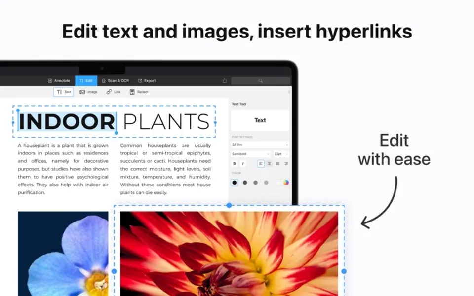 Các công cụ quản lý trang và ký PDF của PDF Expert. (Ảnh: Mac App Store)