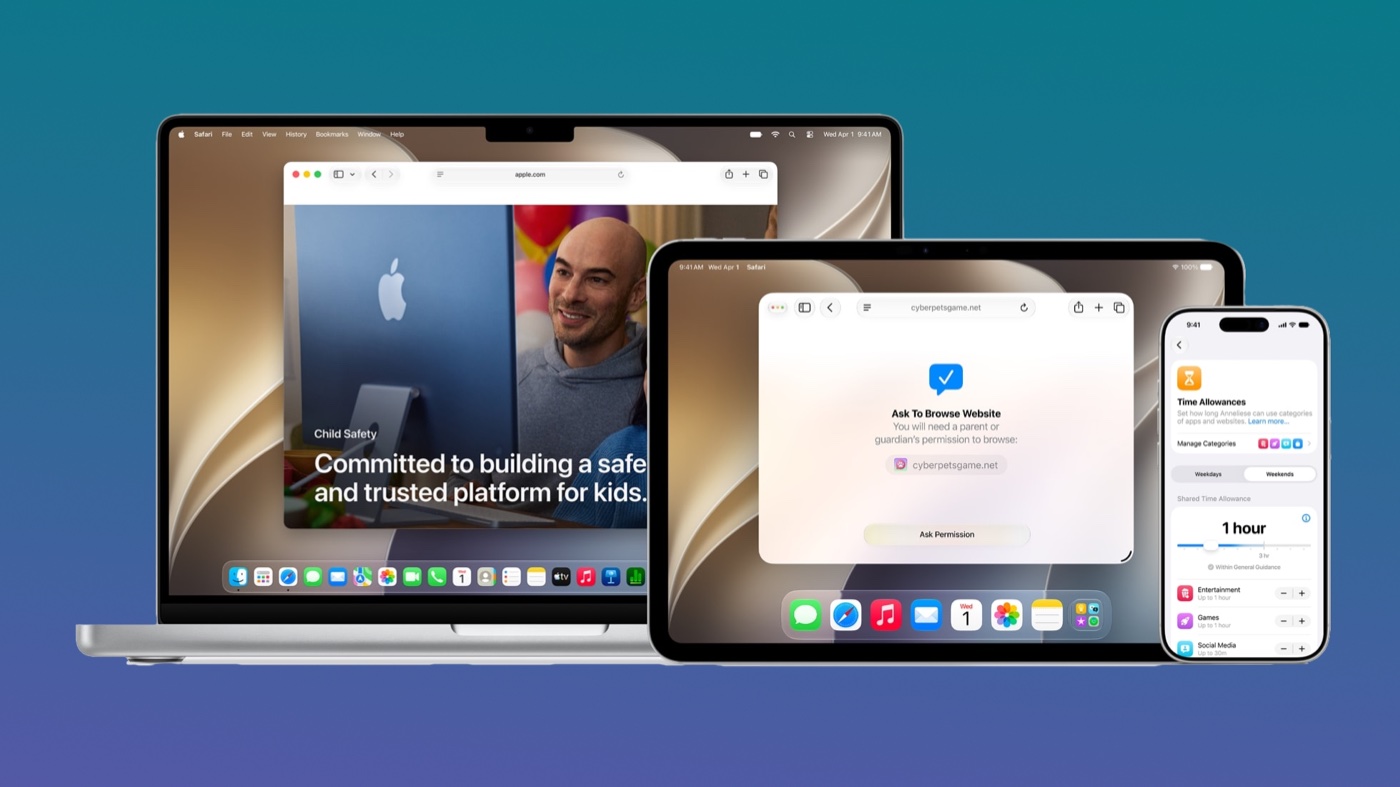 Tính năng an toàn cho trẻ em và kiểm soát của phụ huynh trên hệ điều hành Apple 27