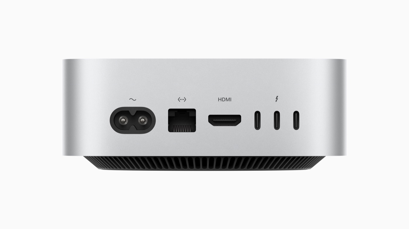 Cổng kết nối phía sau Mac mini