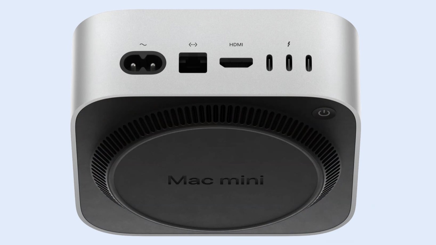 Cổng nguồn và dây cắm Mac mini