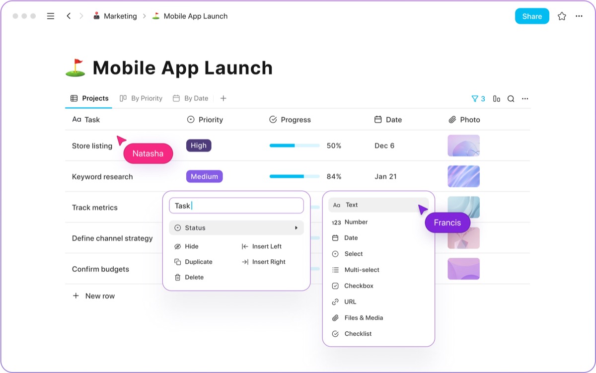 Giao diện AppFlowy