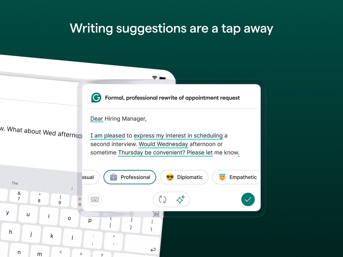 Giao diện Grammarly trên Mac